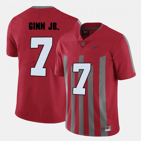 Ohio State Buckeyes Ted Ginn Jr. Men's #7 Red College Football Jersey 2404DETE1